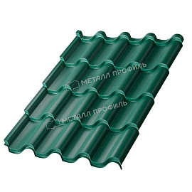 Металлочерепица МП Монтерроса-M (PURMAN-20-9005-0.5) Премиум