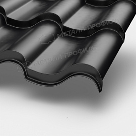 Металлочерепица МП Монтерроса-M (ПЭ-01-9005-0.45)