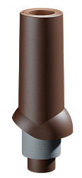 Docke PREMIUM/ Выход вентиляционный ИЗЛ-125/700/ Труба/ Тёмно-коричневый