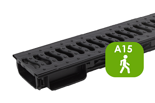 Лоток Ecoteck Lite 100h56 с решеткой пластиковой кл. А15