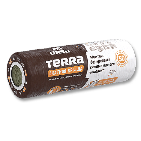Скатная крыша TERRA Маты теплозвукоизоляционные 35 QN 3000-1200-200 (0,72) ТН NEW