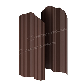 Штакетник металлический МЕТАЛЛ ПРОФИЛЬ М-111-О (ПЭМАД-01-8017\8017-0.4)