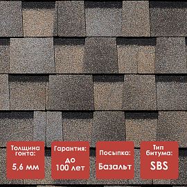 Ламинированная черепица Döcke PIE DRAGON/ PREMIUM/ Вагаси