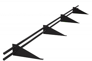 Снегозадержатель трубчатый (Престиж) (Длина: 3000 мм, Цвет : RAL 7024 круглая 4 кронштейна)