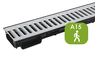 Лоток Ecoteck Lite 100h56 с решеткой стальной кл. А15