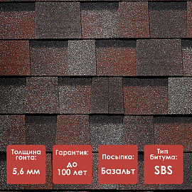 Ламинированная черепица Döcke PIE DRAGON/ PREMIUM/ Слива