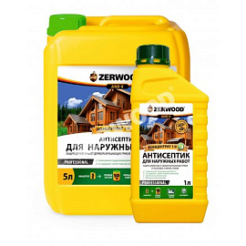 АНТИСЕПТИК д/нар.р. ZERWOOD ANR-9 конц. 1:9 в п/э канистрах по 5,0л