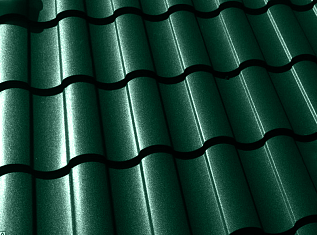 Металлочерепица кредо Grand Line 0,45 Drap RAL 6005 зеленый мох