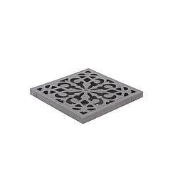 Решетка пластиковая декоративная к дождеприемнику (металлик)