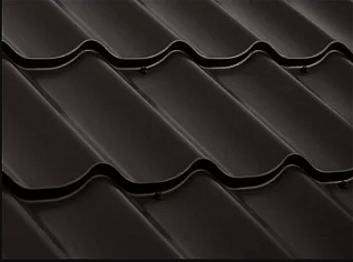 Металлочерепица классик 0,5 Satin Matt RR 32 темно-коричневый