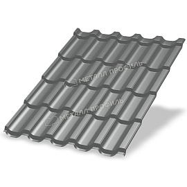 Металлочерепица МП Трамонтана-M NormanMP (ПЭ-01-9006-0.5) Премьер