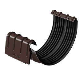 Döcke STAL PREMIUM Соединитель желобов D125 (Шоколад 8019)