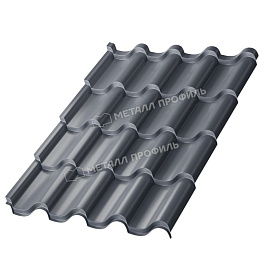 Металлочерепица МП Монтерроса-M NormanMP (ПЭ-01-7024-0.5) Премьер