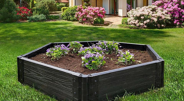 Практичность и эстетика: грядки из декинга