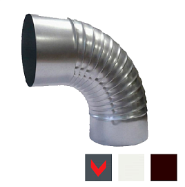 Колено трубы сливное Графит (7024)