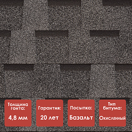 Ламинированная черепица Döcke PIE DRAGON/ ORIGINAL/ Титан