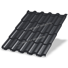 Металлочерепица МП Трамонтана-M (ПЛ-02-8017-0.5) Премиум