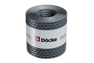 Лента вентиляционная полипропилен DOCKE 100х5000 серый графит