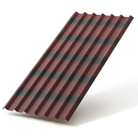 Черепица Ондулин КРАСНАЯ 1,95х0,96 м.  ! Старая цена!!!!!!!!!