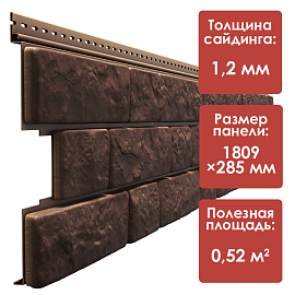 Döcke LUX/ Сайдинг BERGART (Кедровый орех)