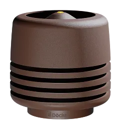 Docke PREMIUM/ Выход вентиляционный ИЗЛ-125/700/ Колпак/ Тёмно-коричневый