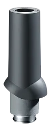Docke PREMIUM/ Выход вентиляционный ИЗЛ-125/700/ Труба/ Чёрный